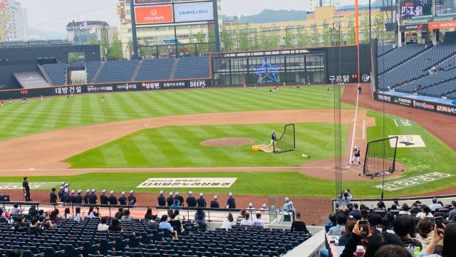 2일 저녁 6시 대전한화생명볼파크에서 제3회 한화이글스배 고교·대학 올스타전이 열렸다. 사진=최광현 기자 ghc0119@cctoday.co.kr