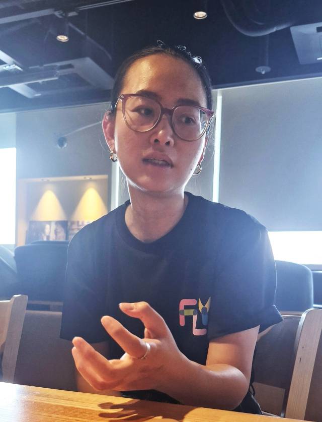 FLY2025 워크숍에 참가한 베트남의 루옹항응우옌 프로듀서 겸 감독. 웨스트월드에서 경험한 모션캡쳐 기술이 인상적이었다며 자신의 다음 작품에 응용할 방안을 찾겠다고 말했다. 김희돈 기자