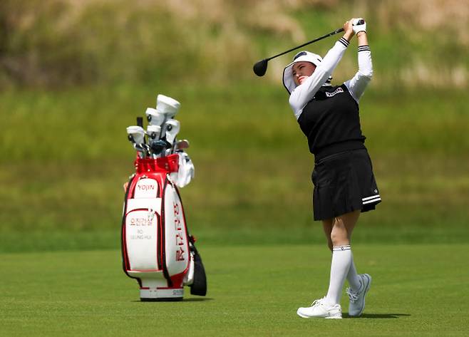 노승희가 US여자오픈 개막에 앞서 연습라운드 하고 있다. (사진=USGA)