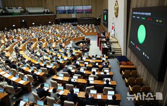 지난해 12월 '인공지능 발전과 신뢰 기반 조성 등에 관한 기본법안'이 통과됐다. (사진=뉴시스)