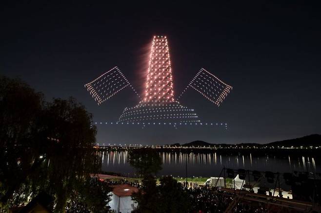 2024 고양행주문화제 '드론쇼'. 고양특례시 제공