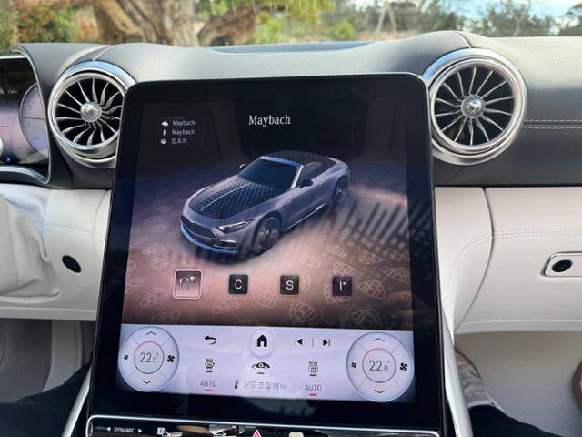 메르세데스-마이바흐 SL 680 모노그램에서는 4가지 주행 모드 선택이 가능하다. 이비사=오지혜 기자