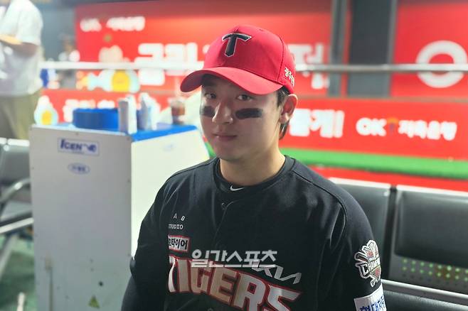 1일 수원 KT전 후 만난 KIA 윤도현. 수원=윤승재 기자