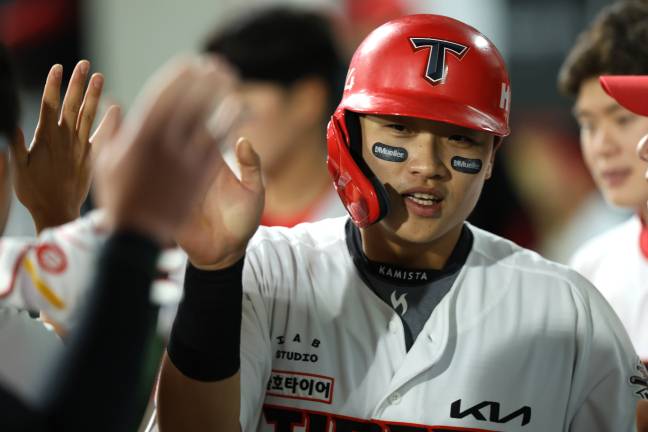 올 시즌 1군 출전 비중을 높여가고 있는 유망주 김석환. KIA 제공