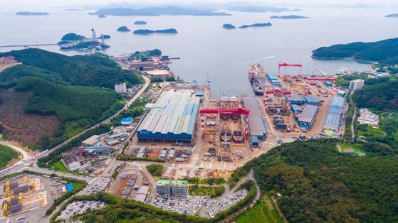 경남 진해에 위치한 케이조선은 미 해군 MRO사업 진출을 검토하고 있다. 사진 케이조선