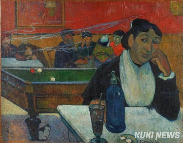 폴 고갱, 밤의 카페 아를, 1888, 캔버스에 유채, 72x81cm, 푸슈킨 미술관