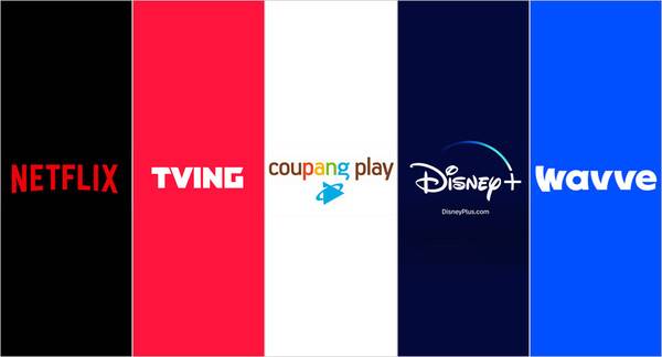 ▲주요 OTT 플랫폼 이미지. ⓒ미디어오늘