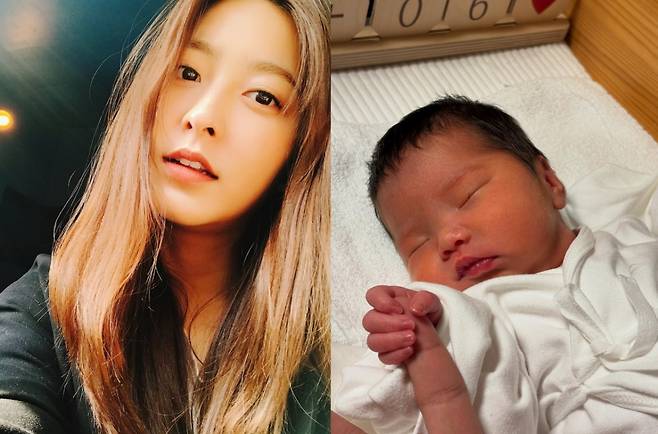 박세영이 곽정욱과 결혼 3년 만에 얻은 딸을 공개했다. 태명은 세상 속에서 구별된 존재로 자라나길 바라는 마음에서 '구별이'라고 지었다고 밝혔다. /사진=인스타그램 갈무리