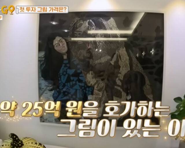 여에스더의 집에 25억에 달하는 그림이 걸려 있어 눈길을 끌고 있다. / MBN '가보자고' 캡처