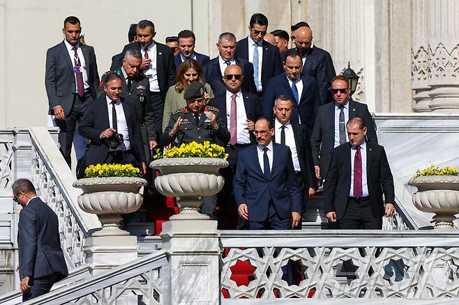 2일(현지시간) 튀르키예의 중재로 러시아와 우크라이나 간 2차 협상이 튀르키예 이스탄불 츠라안궁전에서 진행됐다. 25.06.02 ⓒ 로이터=뉴스1 ⓒ News1 김예슬 기자