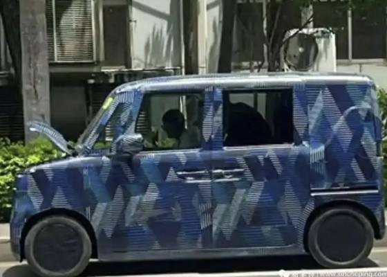 BYD가 일본 시장에 출시할 것으로 예상되는 ‘경형EV’ 테스트카의 스파이샷. [사진 바이두 캡처]