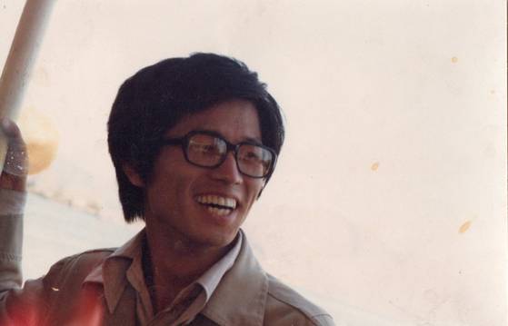 노동운동을 하던 시절의 김문수 후보. 사진 김문수 캠프