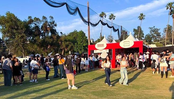 대상 김치브랜드 '종가'가  '헤드 인 더 클라우드 LA 2025'에서 운영한 브랜드 부스 전경.(사진=대상)  *재판매 및 DB 금지