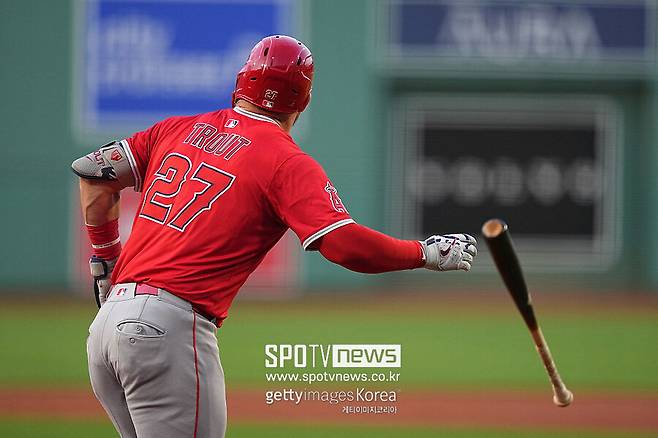 ▲ LA 에인절스 구단 역사상 최다 안타 2위에 오른 마이크 트라웃.