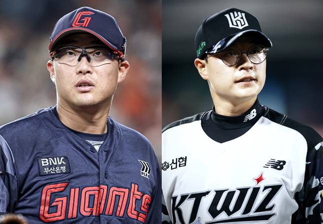 롯데 박세웅(왼쪽)과 KT 시절 박세진. /사진=각 구단 제공
