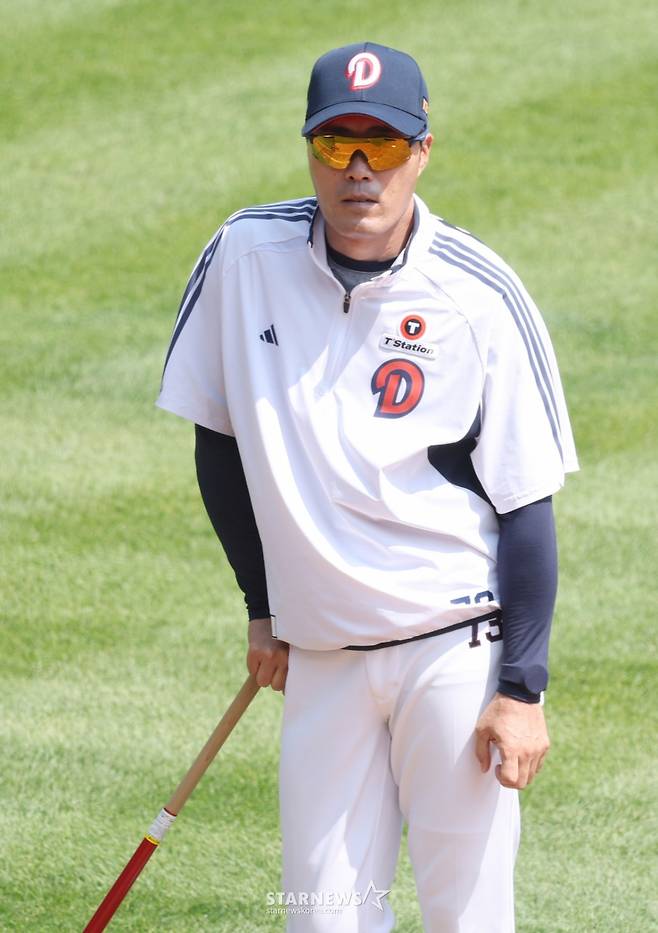 [포토] 조성환 감대 '후반기는 달라진다'