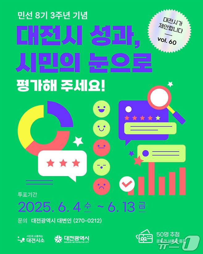 대전시정 최고의 뉴스 온라인 투표 홍보물.(대전시제공 .재판매 및 DB금지)/뉴스1