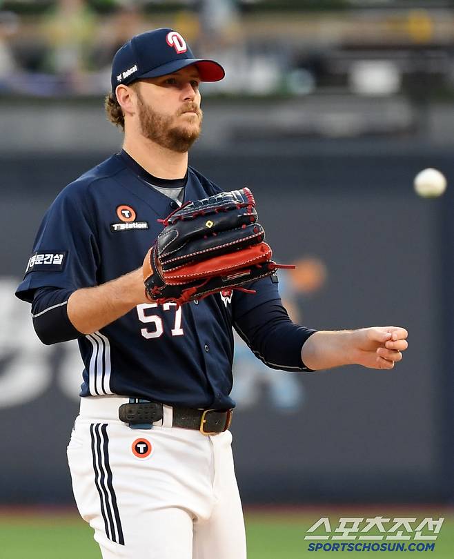 29일 수원KT위즈파크에서 열린 KBO리그 KT 위즈와 두산 베어스의 경기. 두산 콜어빈이 역투하고 있다. 수원=박재만 기자 pjm@sportschosun.com/2025.05.29/