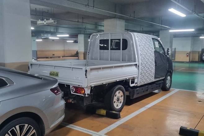 현대차 '포터 풀체인지' 테스트카 (출처 : 남차카페)