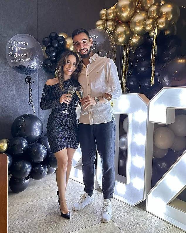 브루노 페르난데스와 아내 아나 피뉴 ⓒ데일리 메일