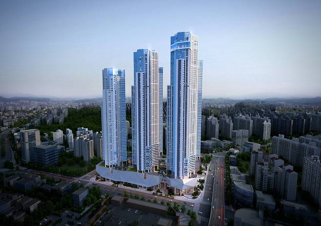 천안 쌍용역 센트럴타워 조감도