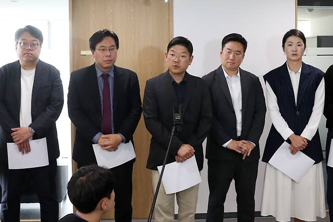 국민의힘 3040세대 소장파 모임인 '첫목회' 인사들 /뉴스1