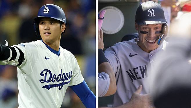 오타니 쇼헤이(왼쪽)·에런 저지