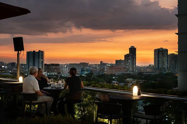 마카티의 석양 [사진/성연재 기자]