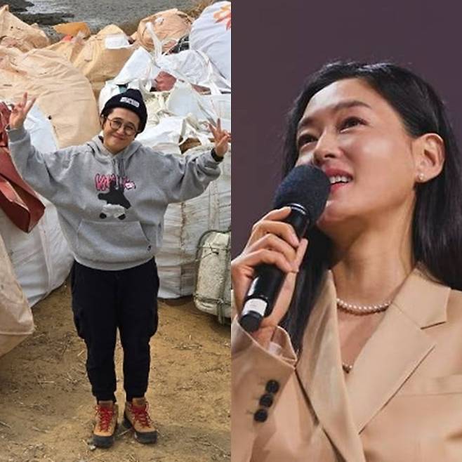 (왼쪽)송은이, (오른쪽)박진희 / 사진=각 SNS