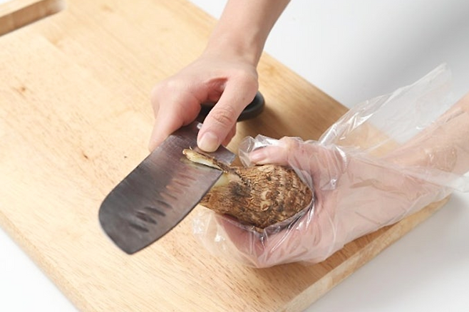 토란 손질