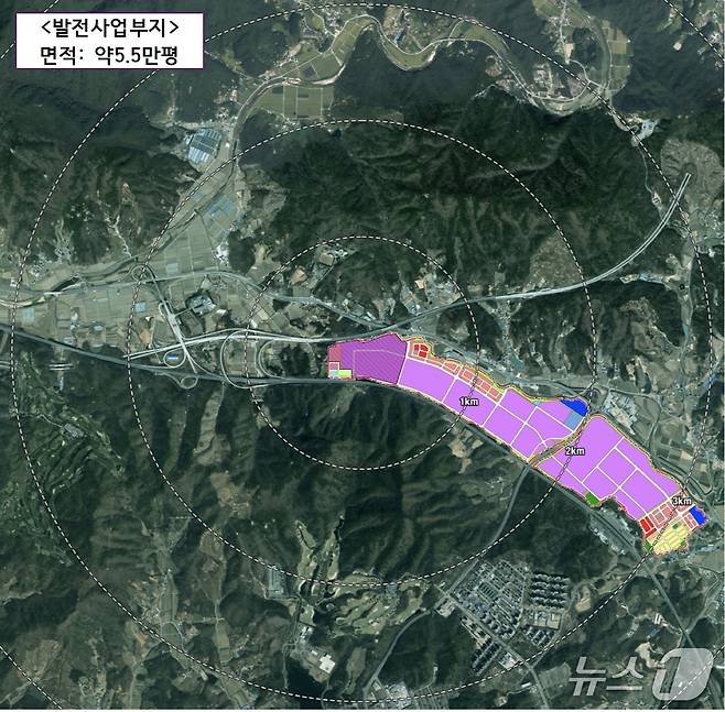 5일 충북 충주시 서충주신도시 주민들이 새 정부에 LNG복합발전소 건립에 반대하는 내용으로 국민동의 청원을 시작했다. 사진은 발전소 위치도.(충주시 제공. 재판매 및 DB금지)/뉴스1