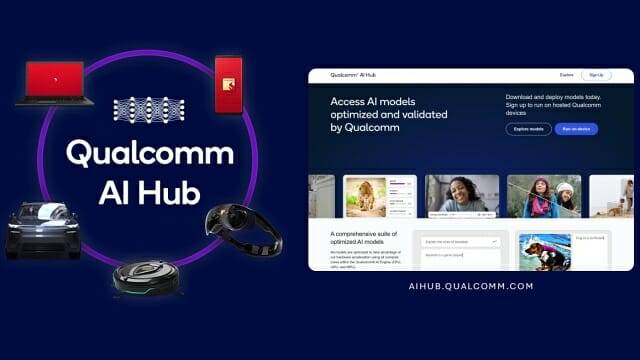개발 리소스와 AI 모델 리소스 최적화를 지원하는 퀄컴 AI 허브. (사진=퀄컴)