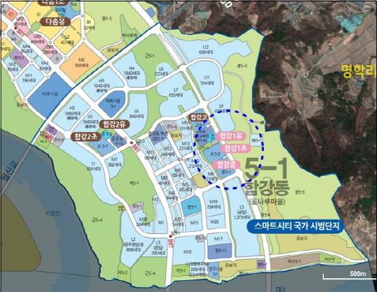 5-1생활권 학교설립계획 변경 대상학교 현황도. 세종시교육청 제공