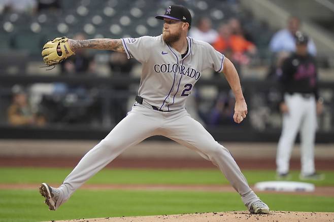 <yonhap photo-2101="">5일(한국시간) 마이애미 원정에서 시즌 첫 승을 따낸 카일 프리랜드. [AP=연합뉴스]</yonhap>