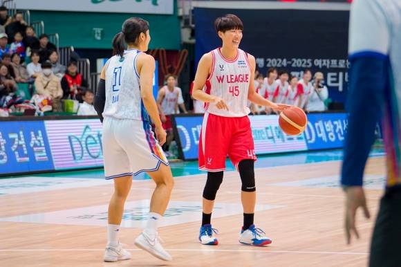 지난해 12월 22일 부천체육관에서 열린 2024~25 여자프로농구 올스타전에 참가한 일본 대표 가와무라 미유키. WKBL 제공