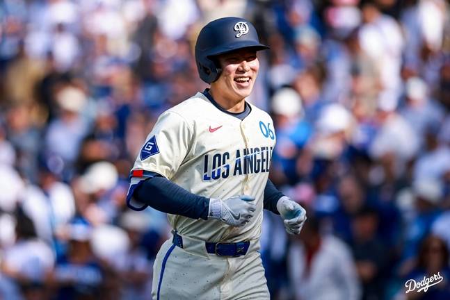 김혜성. /사진=LA 다저스 구단 공식 SNS 갈무리