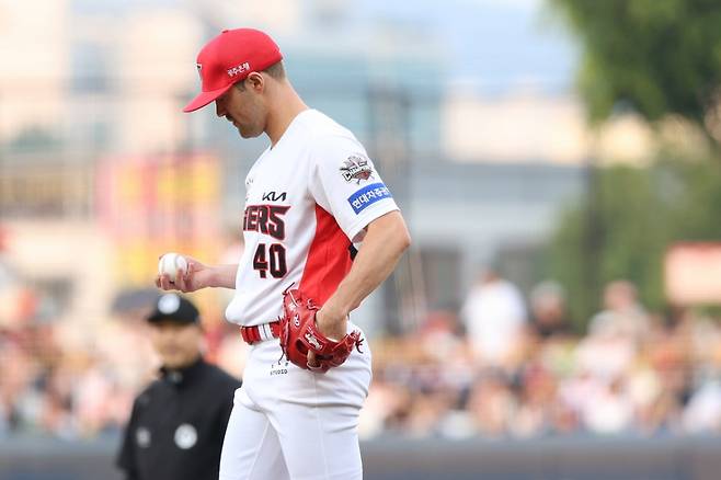 KIA 타이거즈의 외국인 에이스 제임스 네일. /사진=KIA 타이거즈 제공