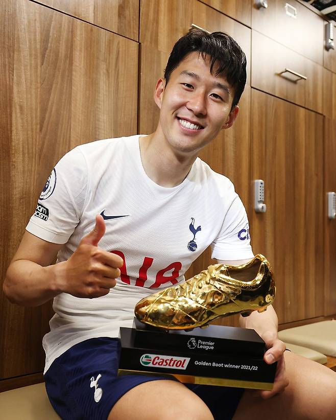 아시아 선수 최초로 잉글랜드 프리미어리그(EPL) 득점왕에 올랐던 토트넘 손흥민. /사진=손흥민 SNS 캡처