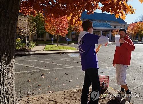 2012년 미국 대선 유권자 출구조사 (EPA=연합뉴스)