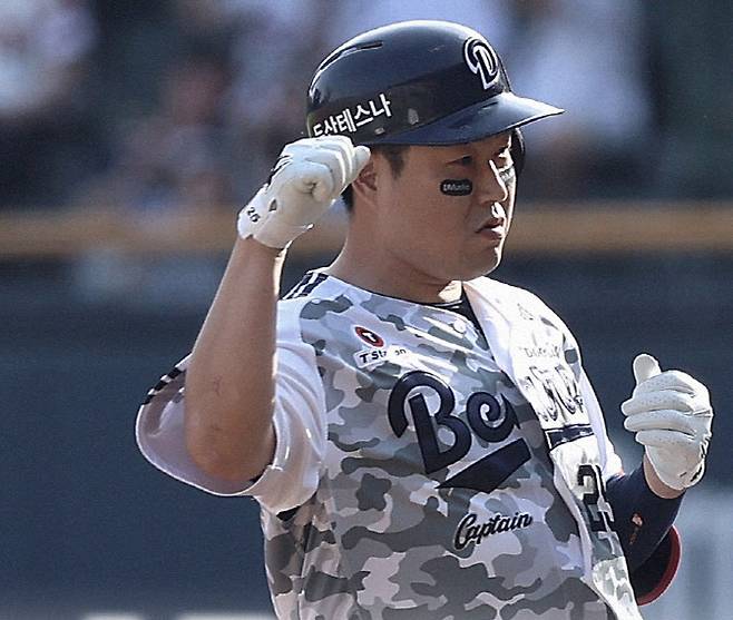 12년 연속 두 자릿수 홈런을 기록한 두산베어스 양의지. 사진=두산베어스