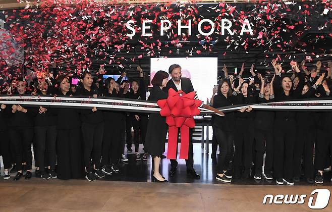 2지난 2019년 서울 강남구 삼성동 삼성동 파르나스몰에서 열린 '세포라' 오픈식. (세포라 제공) 2019.10.24/뉴스1