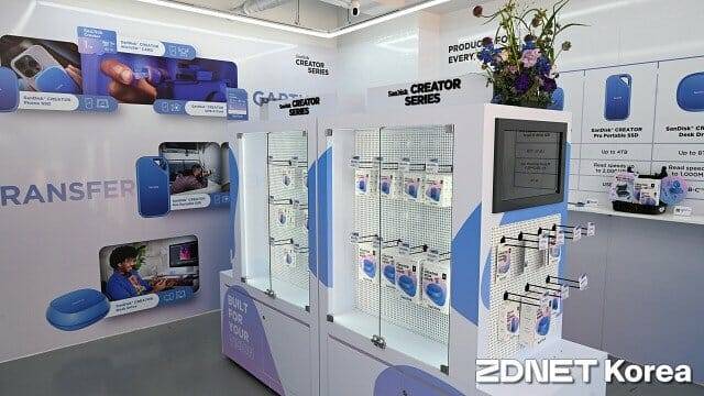 샌디스크 팝업스토어 내부. (사진=지디넷코리아)