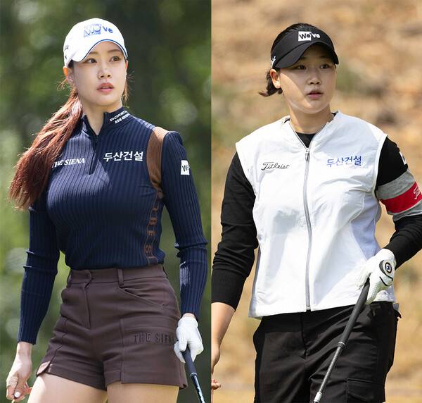 2025년 한국여자프로골프(KLPGA) 투어 셀트리온 퀸즈 마스터즈에 출전하는 유현주, 김민솔 프로. 사진제공=KLPGA