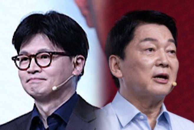 한동훈 전 대표(왼쪽), 안철수 의원.