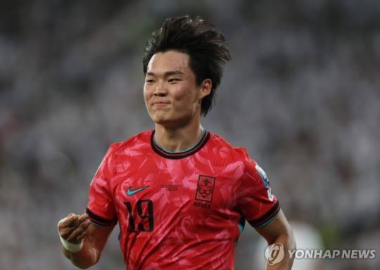 쐐기골의 주인공 오현규 / 사진=연합뉴스