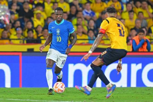 브라질의 비니시우스 주니오르(10번). 사진[AFP=연합뉴스]