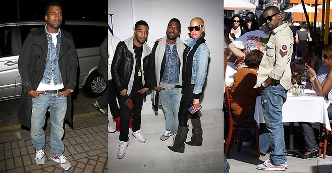 KITH x New Balance 990v4 를 착용한 칸예 웨스트