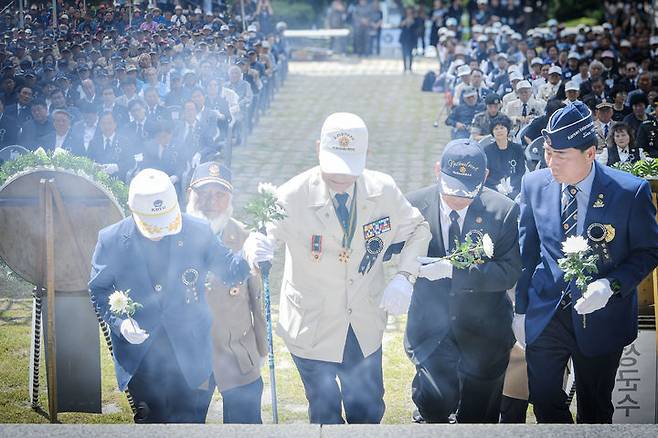 횡성보훈공원에서 열린 '제70회 현충일 추념식' *재판매 및 DB 금지