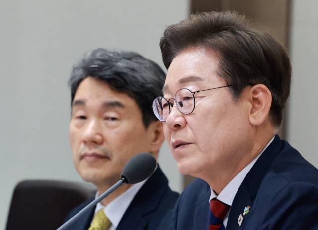 ▲이재명 대통령이 5일 서울 용산 대통령실 청사에서 열린 국무회의에서 발언하고 있다. ⓒ연합뉴스