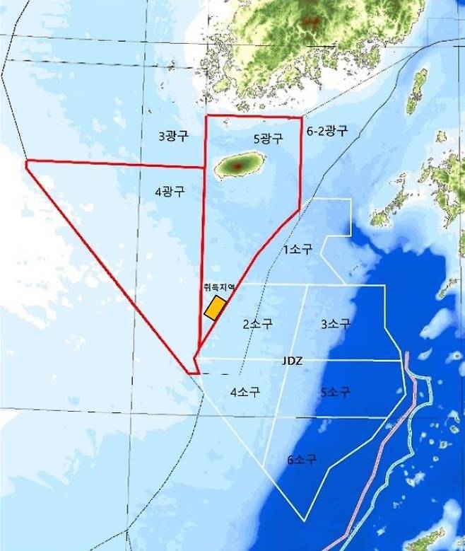 JDZ 인접 수역도 [국회입법조사처 '한일 대륙붕 공동개발체제 종료 대비 방안' 보고서. 재판매 및 DB 금지]